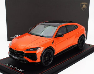 ~jJ[ 1/18 {M[j EX MR-MODELS 1/18 LAMBORGHINI URUS SE 2023 ARANCIO EGON - ORANGE BLACK LAMBO061A