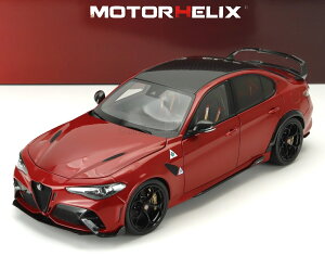 ミニカー 1/18 アルファロメオ ジュリア GTAm MOTORHELIX 1/18 ALFA ROMEO GIULIA GTAm WITH ENGINE AND ACCESSORIES 2021 RED MET M89007