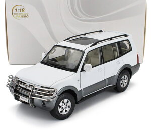 ~jJ[ 1/18 OH pWF SUN-STAR 1/18 MITSUBISHI PAJERO 3.5L V6 V73 2006 WHITE GREY 05833