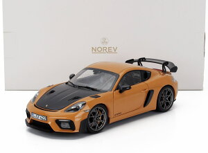 ~jJ[ 1/18 |VF 718 PC} mu NOREV 1/18 PORSCHE 718 CAYMAN GT4 RS WEISSACH PACKAGE 2023 BAHAMA YELLOW BLACK 187252