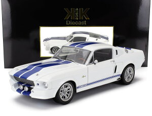 ~jJ[ A 1/12 }X^O X^O KK-SCALE 1/12 FORD USA MUSTANG SHELBY GT500 ELEANOR COUPE 1967 WHITE BLUE KKDC120172