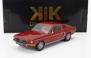 ~jJ[ A 1/18 }X^O X^O KK-SCALE 1/18 FORD USA MUSTANG GT FASTBACK COUPE 1968 RED KKDC181392