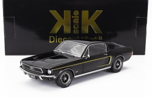 ~jJ[ A 1/18 }X^O X^O KK-SCALE 1/18 FORD USA MUSTANG GT FASTBACK COUPE 1968 BLACK KKDC181393