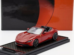 ~jJ[ 1/43 tF[ [} BBR-MODELS 1/43 FERRARI ROMA SPIDER OPEN 2020 BLACK RIMS ROSSO CORSA 322 - RED BBRC282B1