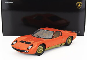 ~jJ[ 1/18 {M[j ~E  KYOSHO 1/18 LAMBORGHINI MIURA P400 1968 ORANGE GOLD 08314PB