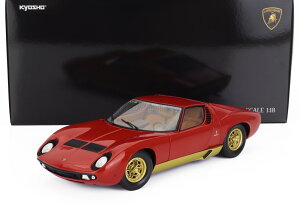 ~jJ[ 1/18 {M[j ~E  KYOSHO 1/18 LAMBORGHINI MIURA P400 1968 RED GOLD 08314R