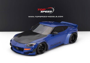 ~jJ[ 1/18 jbT tFAfB Z TRUESCALE 1/18 NISSAN FAIRLADY Z (RZ34) PANDEM COUPE 2023 BLUE TS0530