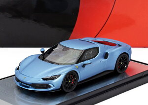 ~jJ[ 1/43 tF[ 296 GTB BBR-MODELS 1/43 FERRARI 296 GTB HYBRID 830HP V6 2021 WITH BBR HAT MATT LIGHT BLUE BBRC264SU13