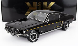 ~jJ[ A 1/12 }X^O X^O KK-SCALE 1/12 FORD USA MUSTANG GT FASTBACK COUPE 1968 BLACK KKDC120223