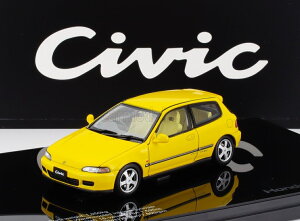 ~jJ[ 1/43 z_ VrbN LCD-MODEL 1/43 HONDA CIVIC SIR II EG6 VTEC 1993 YELLOW LCD43010-YE