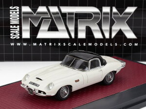 ~jJ[ 1/43 WK[ E^Cv MATRIX SCALE MODELS 1/43 JAGUAR E-TYPE FRUA ROADSTER CLOSED 1964 WHITE MX51001-103