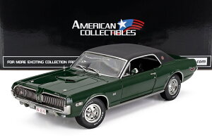 ~jJ[ A 1/18 }[L[ N[K[ SUN-STAR 1/18 MERCURY COUGAR XR7G COUPE 1968 AUGUST GREEN 01575