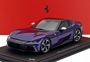 �~�j�J�[ 1/18 �t�F���[�� 12�`�����h�� BBR-MODELS 1/18 FERRARI 12CILINDRI V12 830cv PANORAMIC ROOF 2024 VIOLA AL HUMAID - PURPLE P18254C-VET
