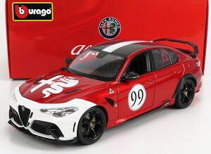 ~jJ[ 1/18 At@I WA GTAm u[S BURAGO 1/18 ALFA ROMEO GIULIA GTAm N 99 RACING 2020 ALFA RED WHITE 18-01449
