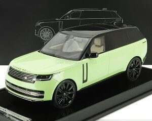 yyVX[p[SALE 12/4 20JÁIΏۏi10%20%OFFIzZ[ ~jJ[ 1/18 h[o[ W[o[ SV MOTORHELIX 1/18 LAND ROVER RANGE ROVER SV AUTOBIOGRAPHY 2022 LIGHT GREEN MH026LG