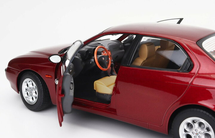 Mitica-diecast Alfa romeo 166 3.0 V6 1998 - Béžový interiér 1:18 Rosso Proteo Met Red