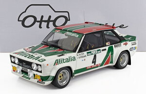 �~�j�J�[ 1/12 �A�o���g 131 OTTO-MOBILE 1/12 FIAT 131 ABARTH ALITALIA (night version) N 4 WINNER RALLY PORTUGAL 1978 WHITE G093