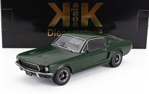 ~jJ[ A 1/18 }X^O KK-SCALE 1/18 FORD USA MUSTANG FASTBACK BULLIT MOVIE EDITION 1968 FLAT GREEN KKDC181395