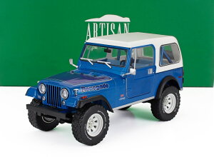 ~jJ[ A 1/18 W[v CJ-7 GREENLIGHT 1/18 JEEP CJ-7 RENEGADE HARD-TOP 1978 BLUE WHITE 19139