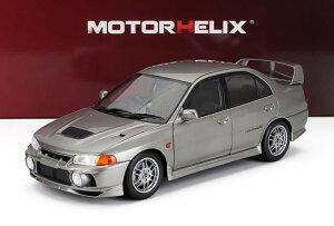 ~jJ[ 1/18 OH T[ EVO MOTORHELIX 1/18 MITSUBISHI LANCER EVO IV WITH ENGINE AND ACCESSORIES 1999 GREY MET M84001