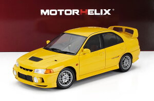 ~jJ[ 1/18 OH T[ EVO MOTORHELIX 1/18 MITSUBISHI LANCER EVO IV WITH ENGINE AND ACCESSORIES 1999 YELLOW M84006