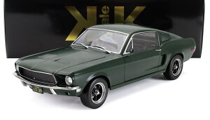 ~jJ[ A 1/12 }X^O KK-SCALE 1/12 FORD USA MUSTANG GT FASTBACK COUPE 1968 MATT GREEN KKDC120225
