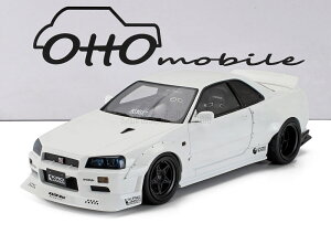 ~jJ[ 1/18 jbT XJCC GTR OTTO-MOBILE 1/18 NISSAN SKYLINE GT-R (BNR34) BY KRC 2019 WHITE OT1135