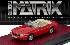 �~�j�J�[ 1/43 �W���K�[ XJS MATRIX SCALE MODELS 1/43 JAGUAR XJS 4.0 CELEBRATION CABRIOLET OPEN 1995 RED MX41001-251