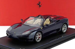 �~�j�J�[ 1/18 �t�F���[�� 360 ���f�i BBR-MODELS 1/18 FERRARI 360 MODENA SPIDER 1999 MANUAL GEAR BOX CAMBIO MANUALE BLUE LE MANS P18229D-VET