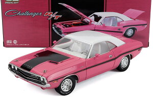 �~�j�J�[ �A���� 1/18 �_�b�W �`�������W���[ GREENLIGHT 1/18 DODGE CHALLENGER R/T 440 SIX PACK COUPE 1970 PINK WHITE 13699