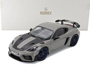 �~�j�J�[ 1/18 �|���V�F 718 �P�C�}�� GT4 �m���u NOREV 1/18 PORSCHE 718 CAYMAN GT4 RS WEISSACH PACKAGE 2023 CHALK GRAY 187253