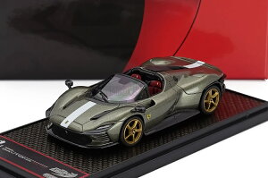 �~�j�J�[ 1/43 �t�F���[�� �f�C�g�i BBR-MODELS 1/43 FERRARI DAYTONA SP3 SERIE ICONA OPEN ROOF 2022 VERDE MANZONI - DARK GREEN WHITE BBRC267TMF1