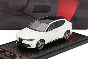 �~�j�J�[ 1/43 �A���t�@�����I �g�i�[�� BBR-MODELS 1/43 ALFA ROMEO TONALE TRIBUTO BLACK ROOF 2023 BIANCO ALFA - WHITE BLACK BBRC309C