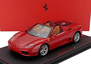 �~�j�J�[ 1/18 �t�F���[�� 360 ���f�i BBR-MODELS 1/18 FERRARI 360 MODENA SPIDER 1999 AUTOMATIC GEAR BOX ROSSO CORSA - RED P18233A-VET