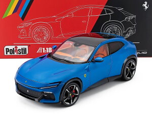 �~�j�J�[ 1/18 �t�F���[�� �v���T���O�G SUV POLISTIL 1/18 FERRARI PUROSANGUE 2022 BLU CORSA - BLUE MET 18FE02022-HC