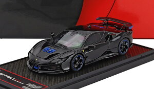 �~�j�J�[ 1/43 �t�F���[�� SF90 XX BBR-MODELS 1/43 FERRARI SF90 XX STRADALE 2024 NERO DS - BLACK LIGHT BLUE BBRC285Q