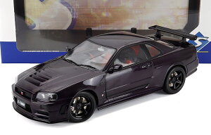 �~�j�J�[ 1/18 �j�b�T�� �X�J�C���C�� GTR �\���h SOLIDO 1/18 NISSAN SKYLINE GT-R (R34) Z-TUNE 1999 PURPLE 1804311