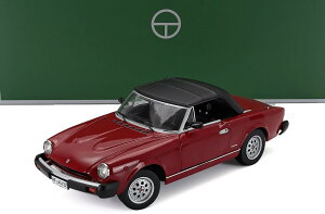 �~�j�J�[ 1/18 �t�B�A�b�g 124�X�p�C�_�[ TOURING MODELCARS 1/18 FIAT 124 PININFARINA SPIDER EUROPA CABRIOLET SOFT-TOP 1982 DARK RED 18125000