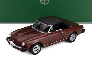 �~�j�J�[ 1/18 �t�B�A�b�g 124�X�p�C�_�[ TOURING MODELCARS 1/18 FIAT 124 PININFARINA SPIDER EUROPA CABRIOLET SOFT-TOP 1982 REDDISH BROWN MET 18125002