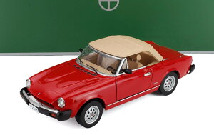 �~�j�J�[ 1/18 �t�B�A�b�g 124�X�p�C�_�[ TOURING MODELCARS 1/18 FIAT 124 PININFARINA SPIDER EUROPA CABRIOLET SOFT-TOP 1982 RED 18125004