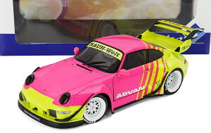 �~�j�J�[ 1/18 �|���V�F 911 993 RWB ���E���F���g �A�h�o�� �s���N �C�G���[ SOLIDO 1/18 PORSCHE 911 (993) RWB RAUH-WELT ADVAN 2024 PINK YELLOW S1808510