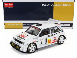 �~�j�J�[ 1/18 MG ���g��6R4 �V�F�� �h�j�S�[�������[ 2006 #3 SUN-STAR 1/18 AUSTIN MG METRO 6R4 N 3 RALLY SHELL DONEGAL INTERNATIONAL 2006 WHITE 5545