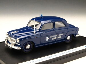 �~�j�J�[ 1/43 �t�B�A�b�g 1400B �~���m���\�� BRUMM 1/43 FIAT 1400B AMBULANCE CROCE BIANCA MILANO 1956 DARK BLUE S0618