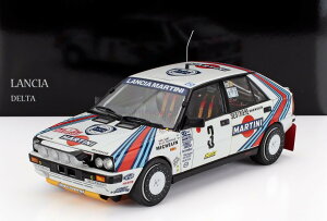 �~�j�J�[ 1/18 �����`�A �f���^ HF �C���e�O���[�� 4WD KYOSHO 1/18 LANCIA DELTA HF INTEGRALE 4WD MARTINI N 3 WINNER MONTECARLO 1988 WHITE BLUE RED 08960F