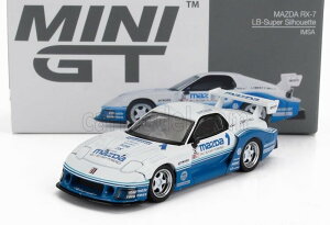 �~�j�J�[ 1/64 �}�c�_ RX-7 (FD3S) MINI GT 1/64 MAZDA RX-7 (FD3S) #1 LB SUPER SILHOUETTE IMSA 2024 WHITE BLUE MGT01011R