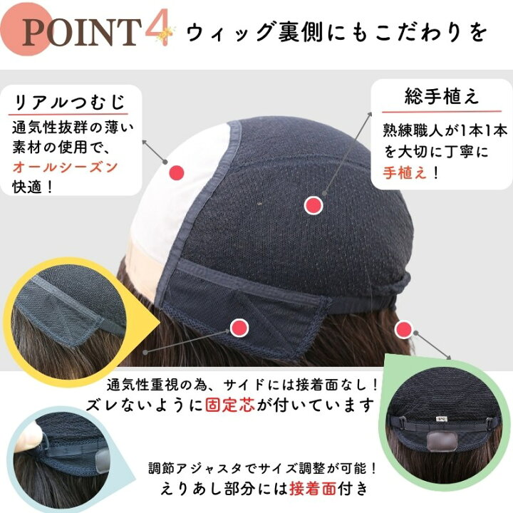 楽天市場】医療用ウィッグ 人毛100% フルウィッグ 自然 医療用 抗がん 