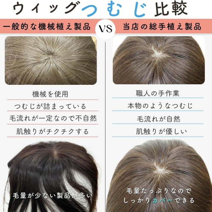 楽天市場】フルウィッグ 人毛100% 医療用ウィッグ 自然 医療用 抗がん 