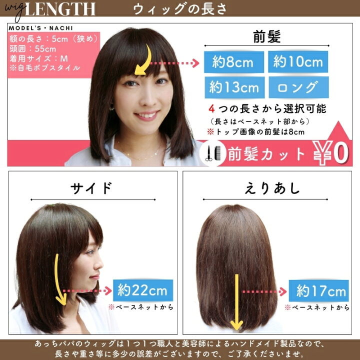 楽天市場】医療用ウィッグ 人毛100% フルウィッグ 自然 医療用 抗がん  