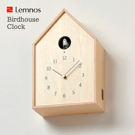 レムノス 掛け時計 カッコー時計 バードハウス クロック Birdhouse Clock NY16-12 タカタレムノス Lemnos 北欧 ウォールクロック ナチュラル シンプル リビング ダイニング【1510】