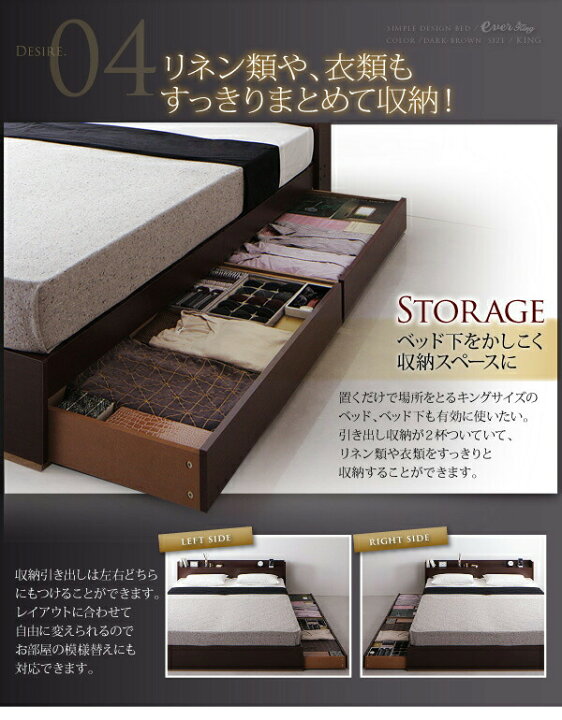 楽天市場】棚・コンセント付収納ベッド プレミアムポケットコイル 